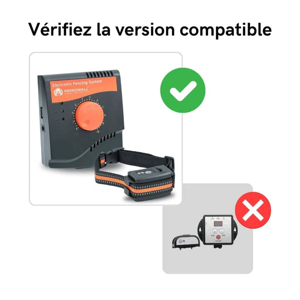 Reemplazo de collar receptor a prueba de agua y recargable para cerca invisible anti escape con antena de alambre