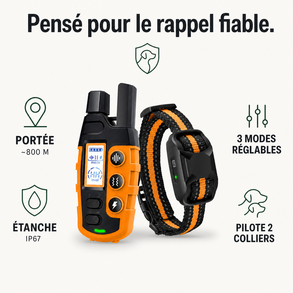 Collier de dressage SecureTouch longue portée